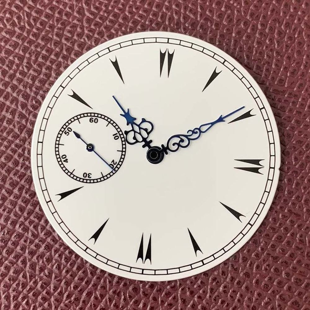 38.8mm white watch dial with hands for ETA6497, 6498, ST3600 movements in classic style