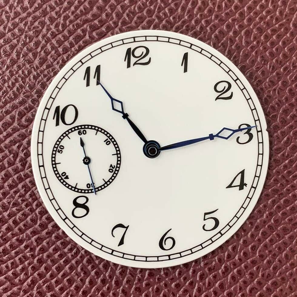38.8mm white watch dial with hands compatible for ETA6497/6498, ST3600 movements