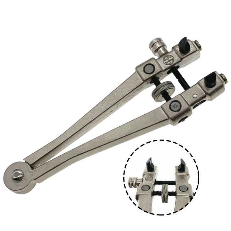 Watchmaker adjustable wrench for opening screw back watch cases, precision repair tool by Watchmaker.