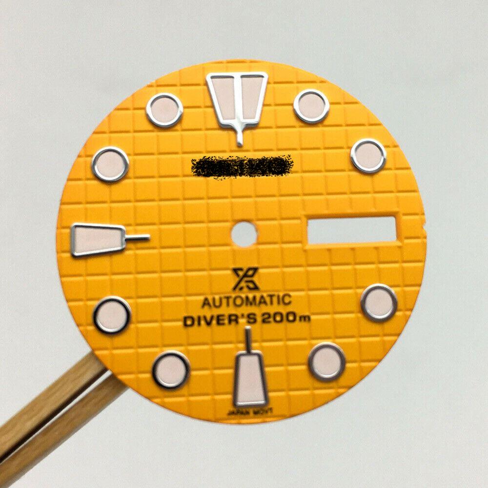 Luminous watch dial for NH36 NH35 movement, ideal precise replacement for watch repairs.