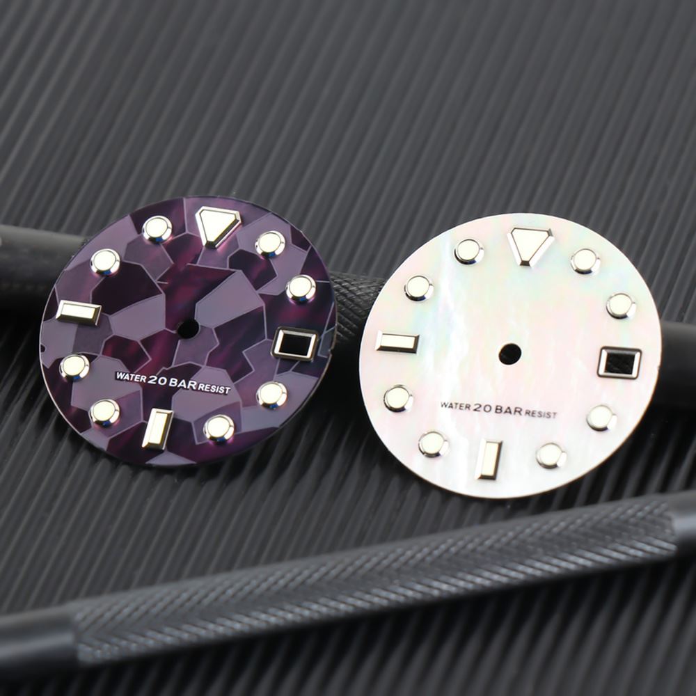 Meteorite 28.5mm 3D luminous watch dial for NH35 movement