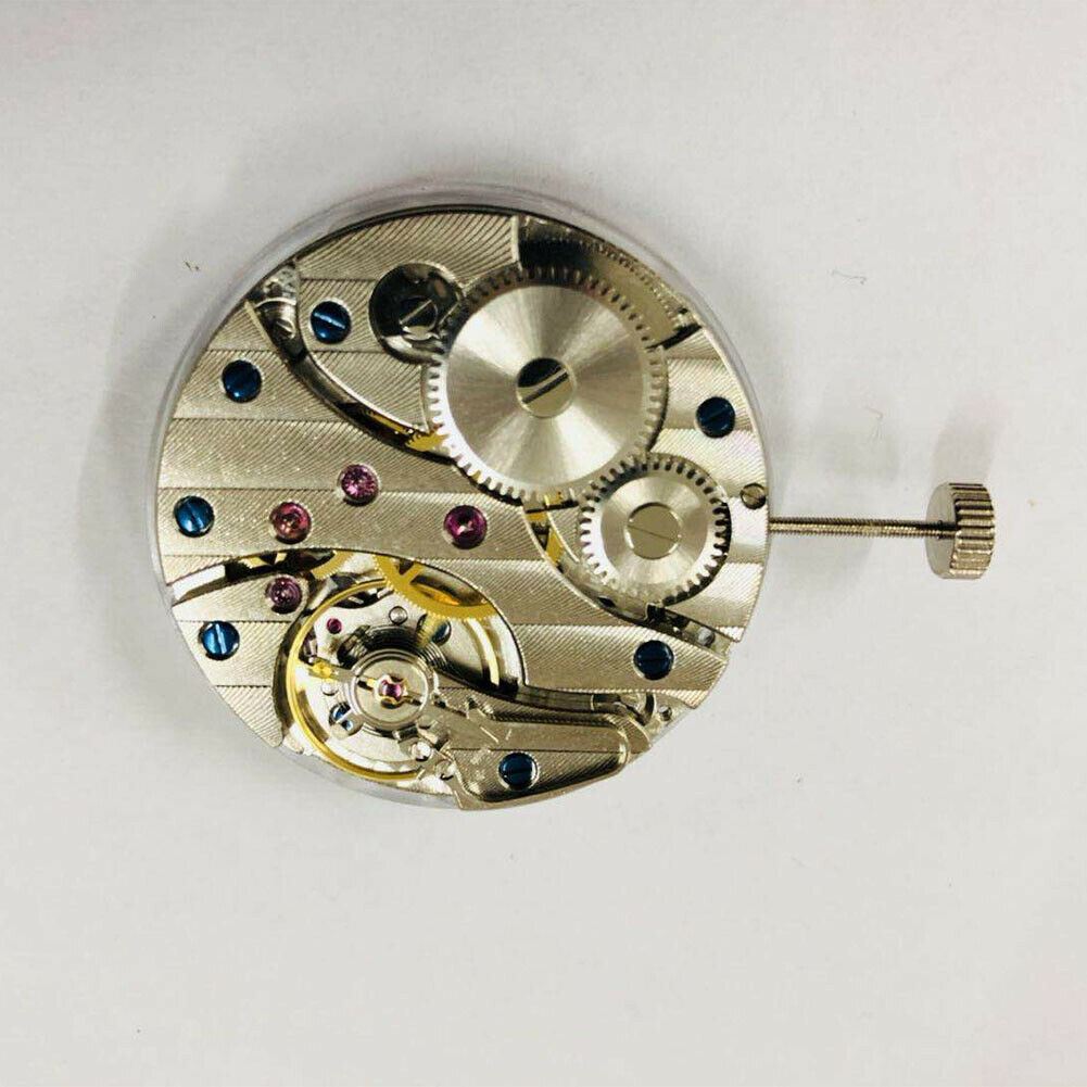 Seagull ST3620 mechanical watch movement with ETA 6497/6498 caliber, visible second hand at 9 o?clock position.