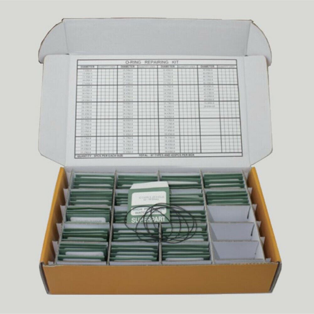 0.8mm Thickness 87 Sizes 435pcs Waterproof O Ring Kit Watch Back Gasket Washers