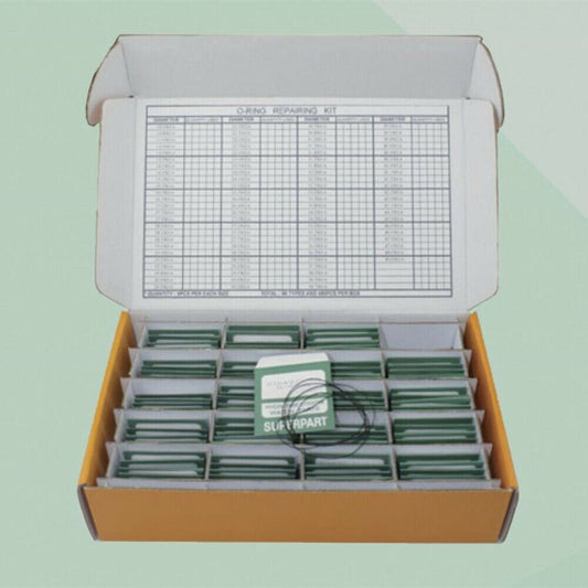 Waterproof O Ring Kit with 480pcs in 96 sizes, 0.6mm thick for watch back gaskets.