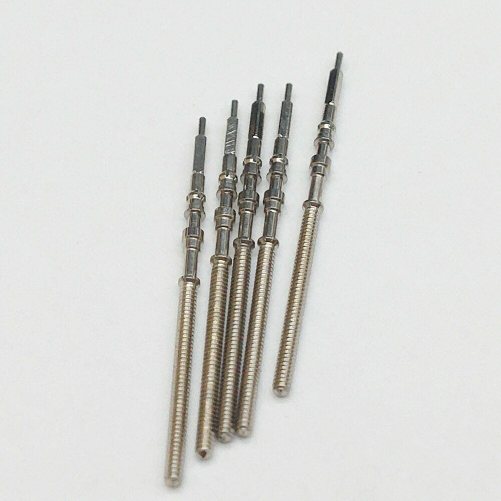 Winding stem for 4R36 NH35 NH36 NH38 NH39A watch movements, stainless steel.