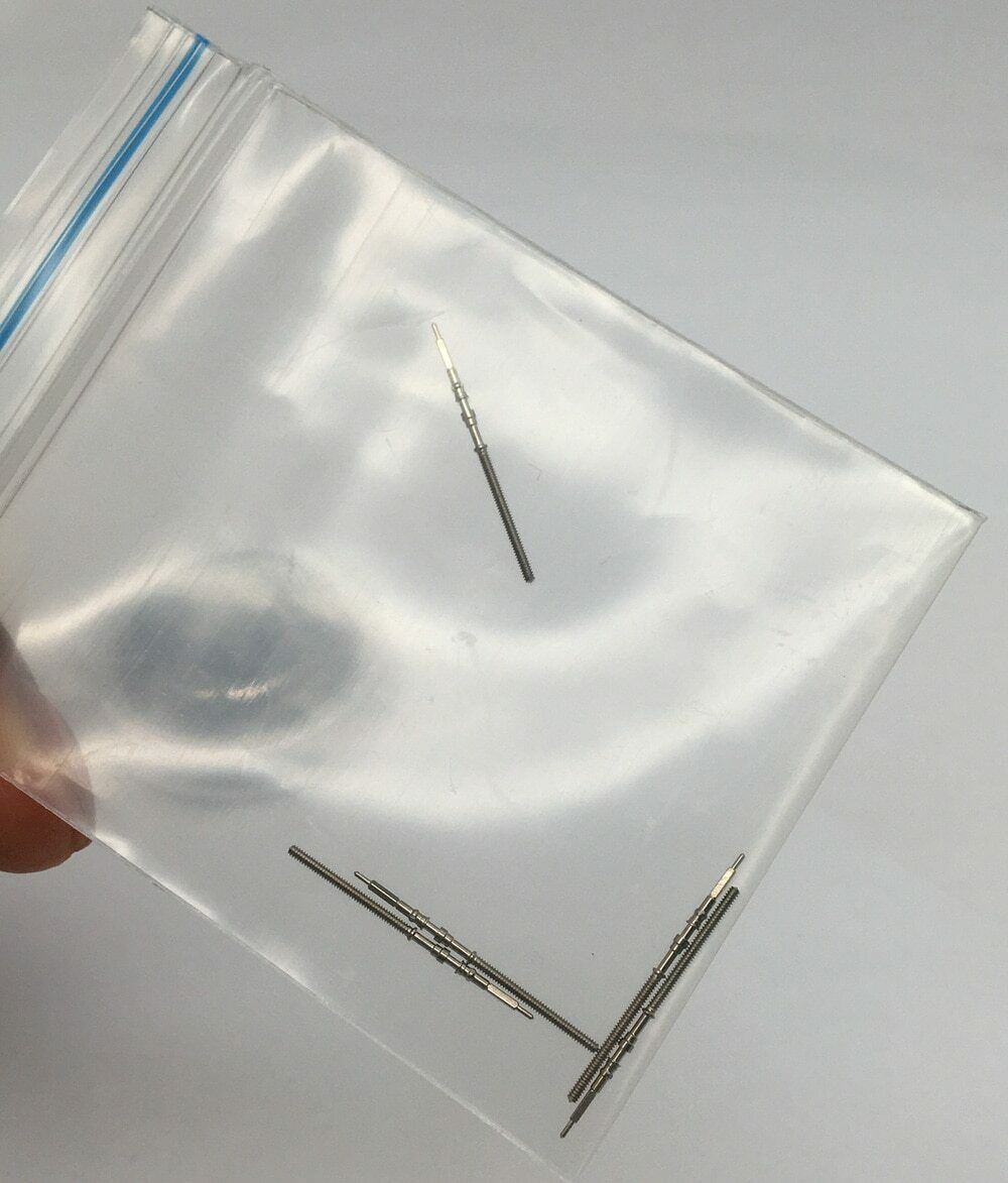 Stainless steel winding stem for 4R36 NH35 NH36 NH38 NH39A watch movements.