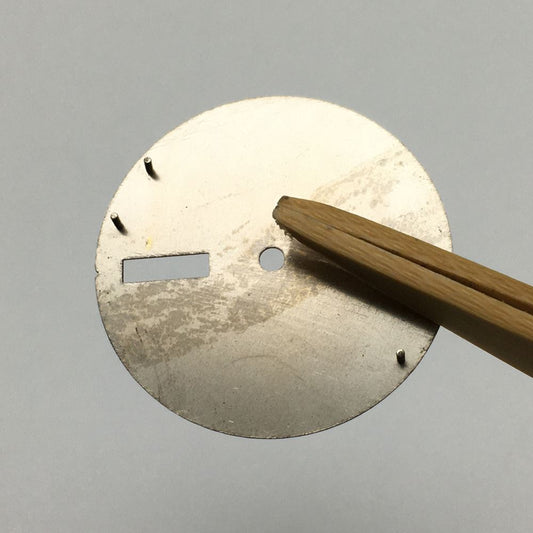 28.5mm luminous watch dial with LOGO, designed for NH35A movement, ideal for watch repairs.