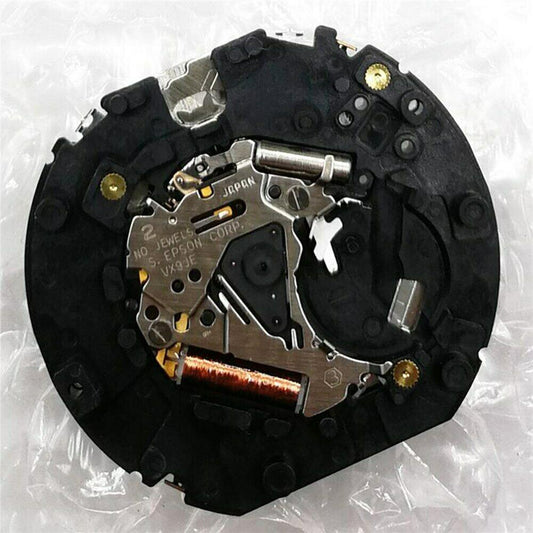 Epson TMI VX9J VX9JE Japan-made quartz watch movement with 3-hand design for precise timekeeping.