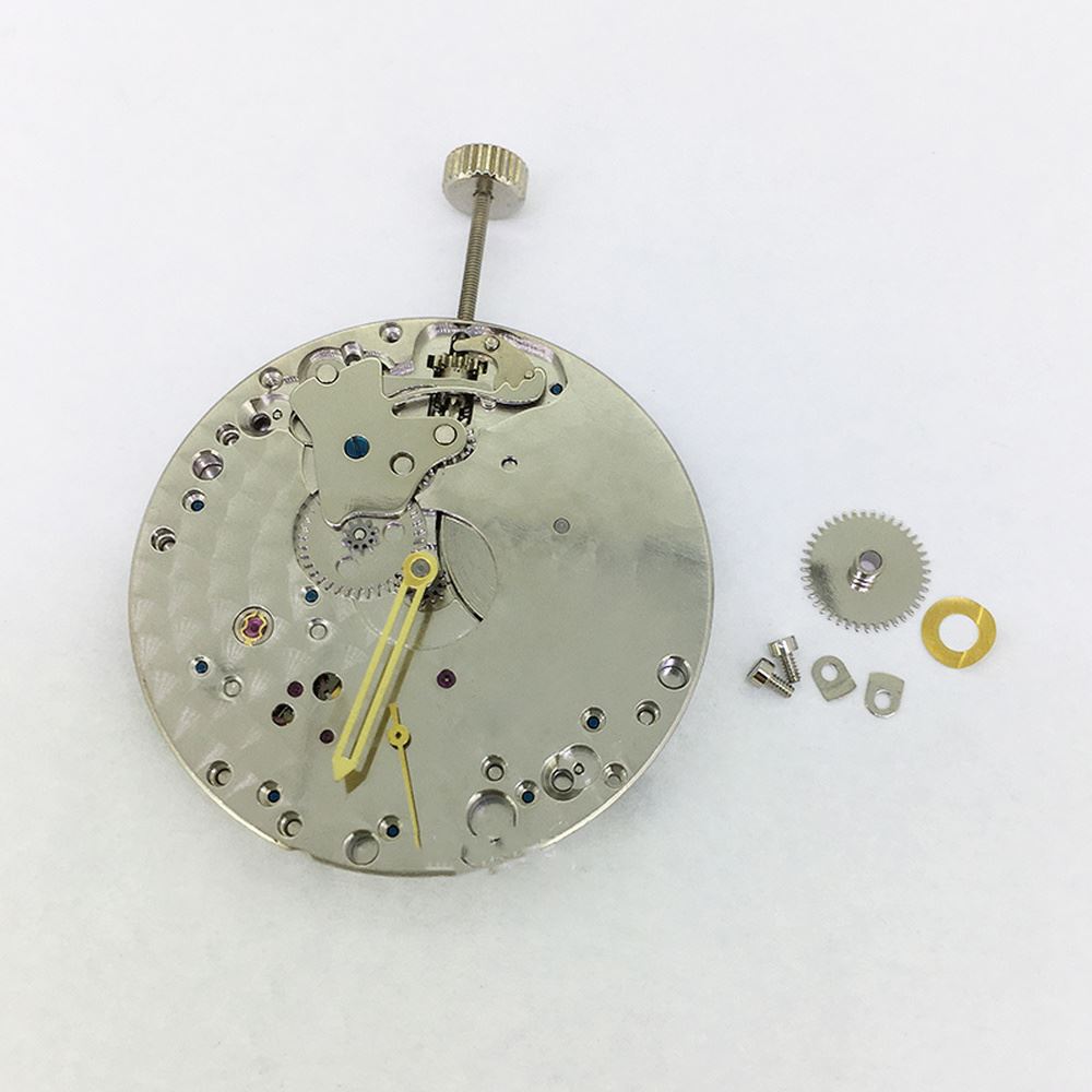 Seagull ST3620 mechanical watch movement with ETA 6497/6498 design, second hand at 9 o'clock, precision watch component.
