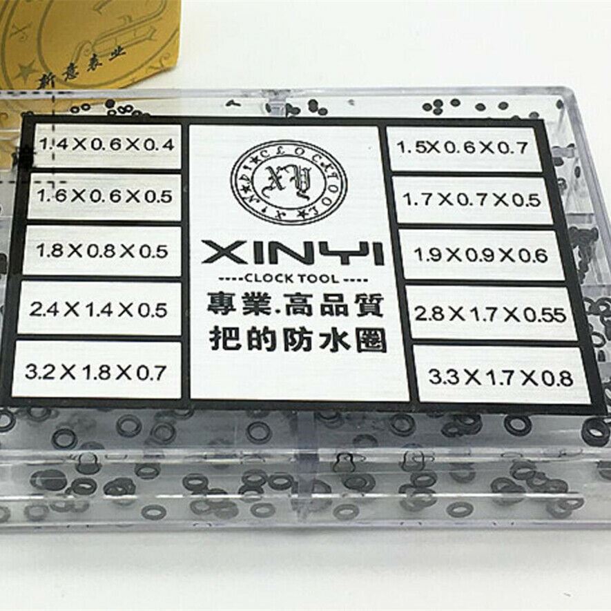 Box of 500 rubber watch crown seals O ring gaskets #2062 for waterproof watch accessories.