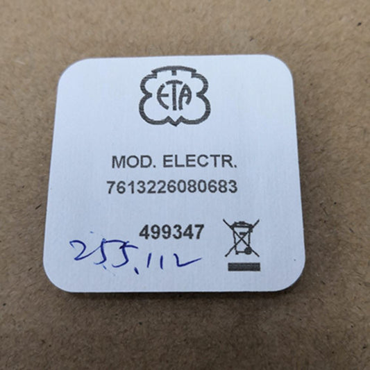 Circuit board for Swiss ETA 255.111 and 255.411 movement repair, precision watch accessory.