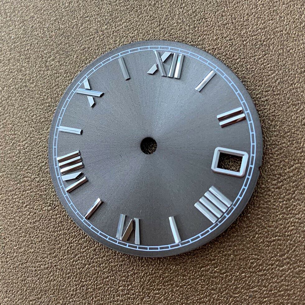 28.5mm watch dial for NH35/NH36 movement, durable accessory enhancing Seiko-compatible timekeeping.
