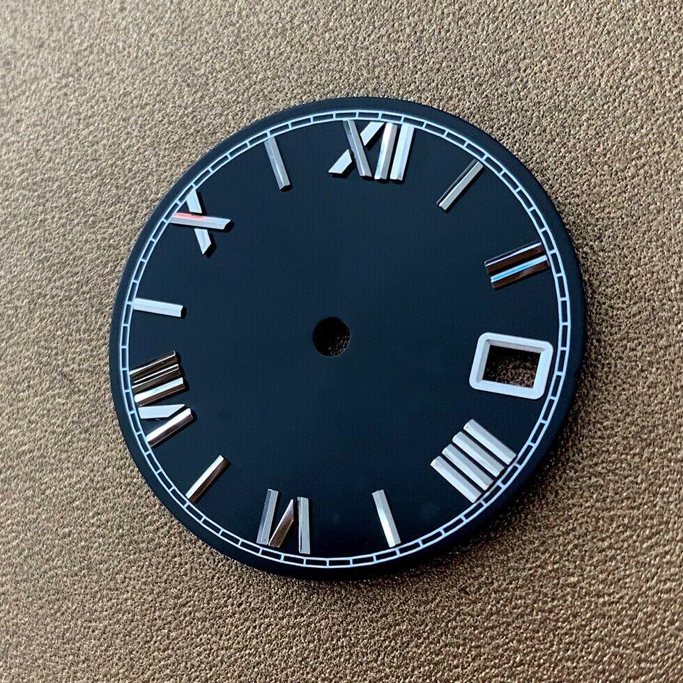 28.5mm watch dial for NH35/NH36 movement, durable replacement ensuring precise timekeeping.