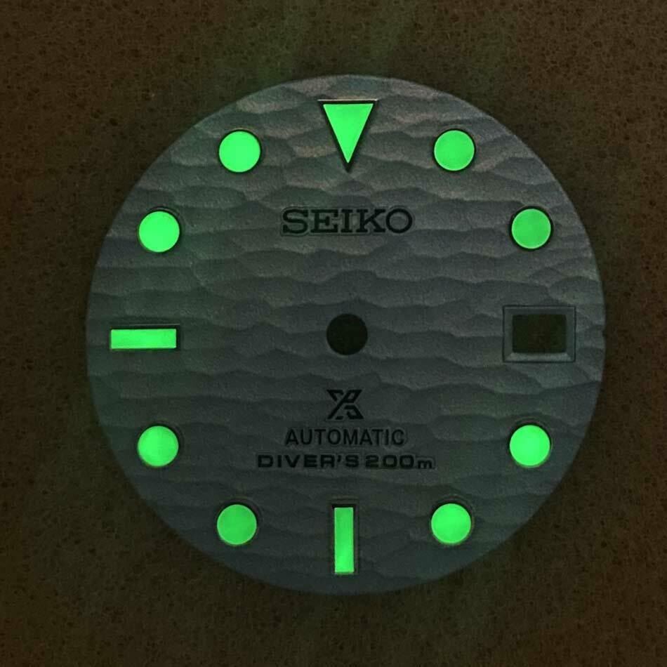 Cadran de montre 28,5 mm vert lumineux adapté au mouvement NH35 #VE45