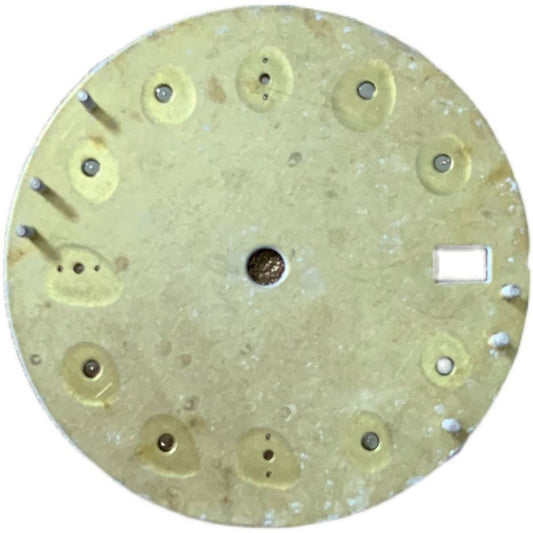 Green luminous 28.5mm Big Nail watch dial for NH35 movement by AE17, perfect for custom watch builds.