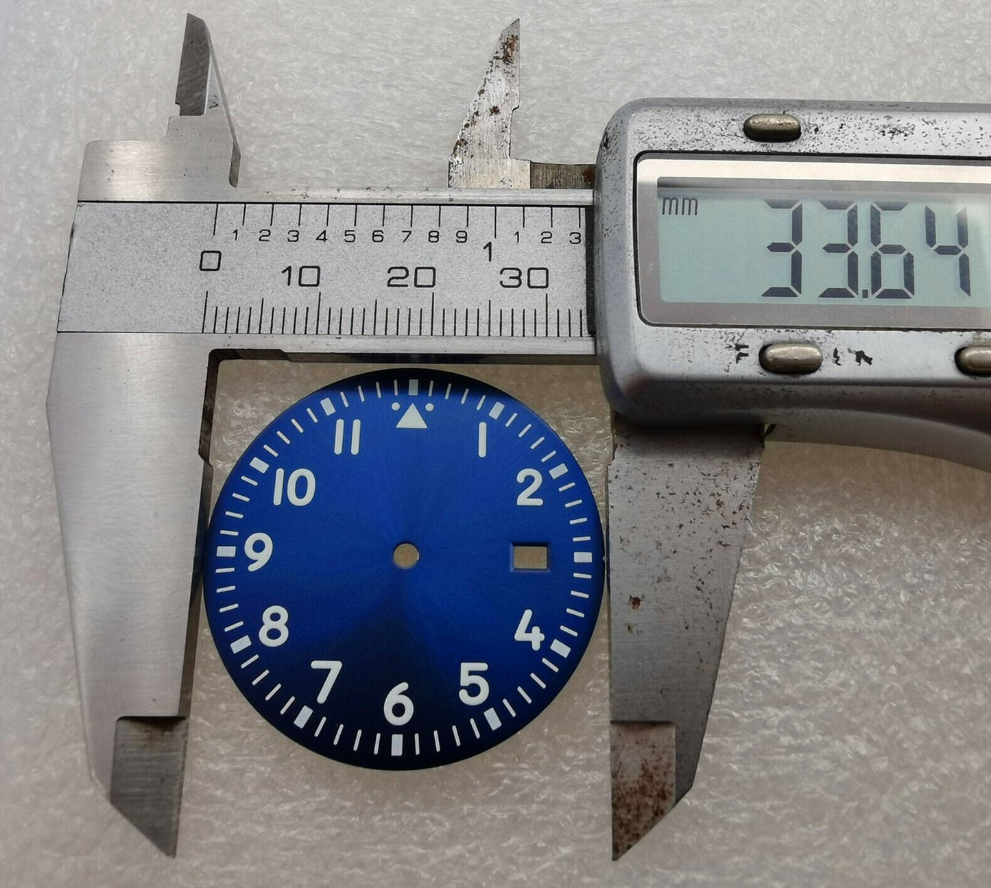 Cadran de montre neuf de 33,6 mm, vert lumineux, adapté au mouvement NH35 #01