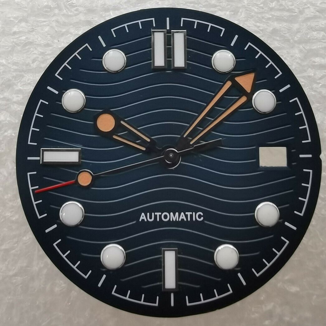 Brandneues 31-mm-Zifferblatt, grün leuchtend, passend für Omega NH35/NH36 #02