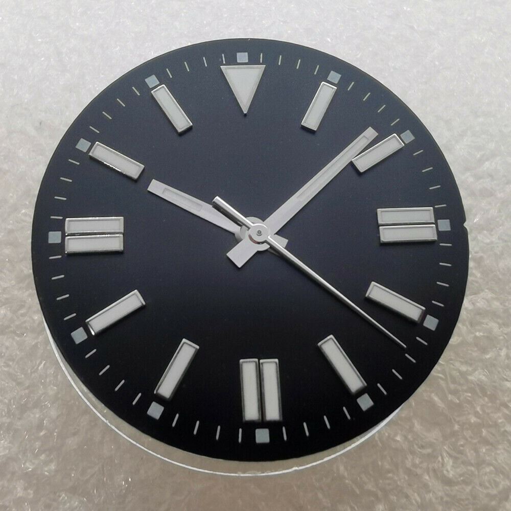 31mm green lume dial for Oyster watches, compatible with NH35/NH36/ETA, premium quality.