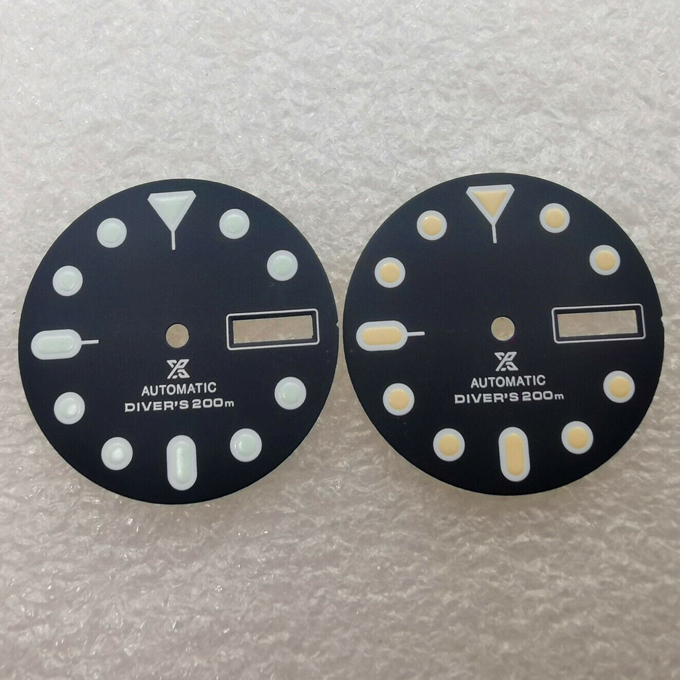 28.50mm green lume Oyster dial, compatible with NH35/NH36, ideal for custom watch projects.
