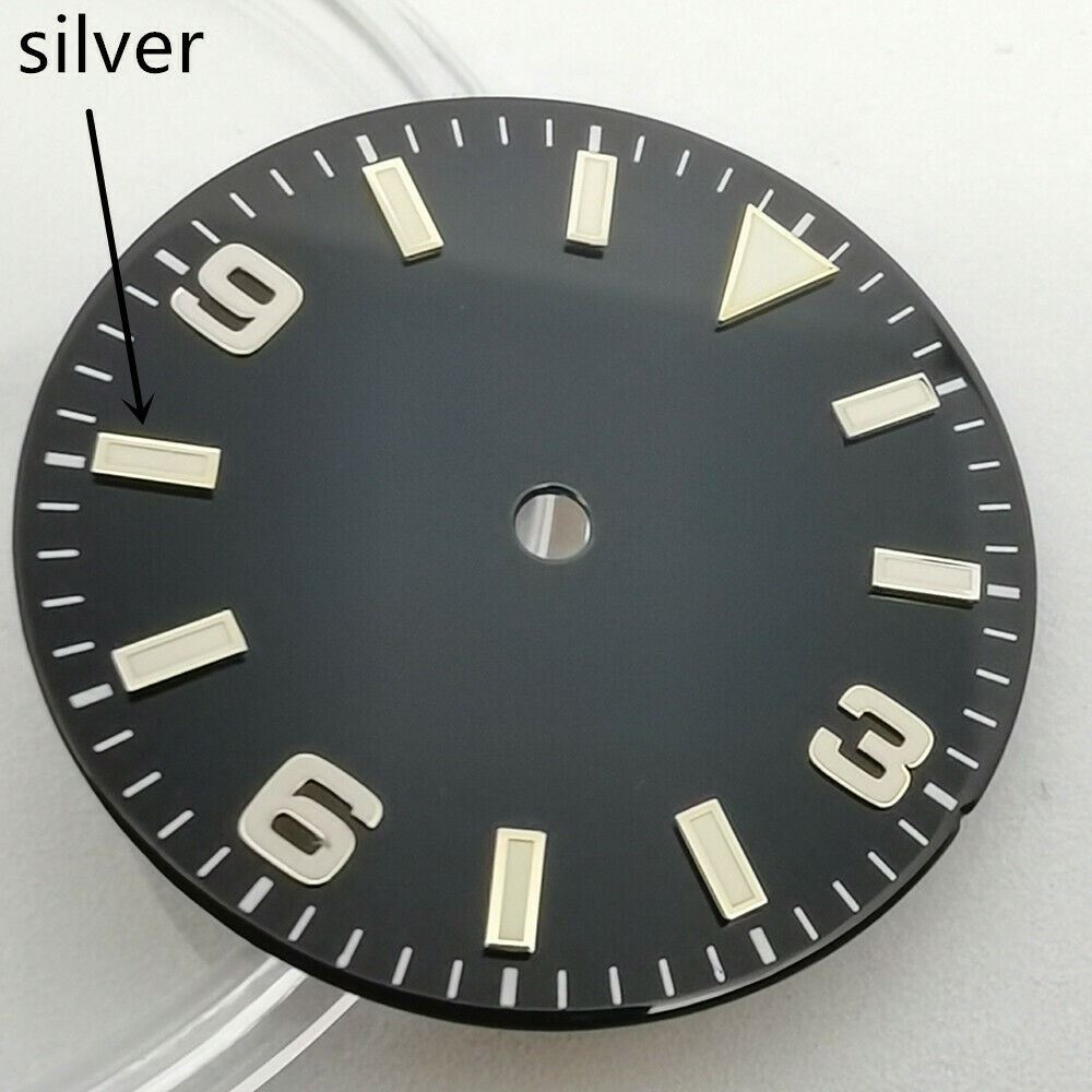 29mm green lume Oyster 369 dial by MZ2813 for NH35/NH36 watches, perfect repair accessory.