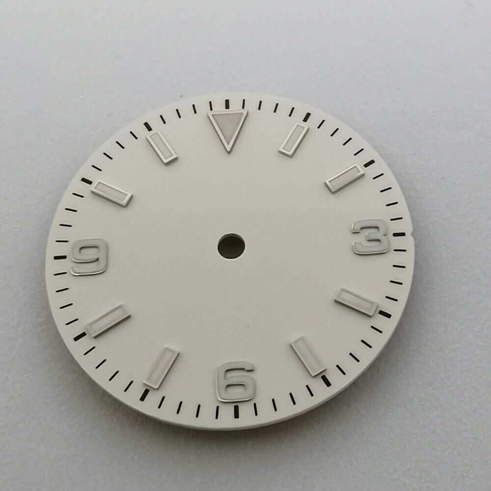 29mm green lume Oyster 369 watch dial by MZ2813, fits NH35/NH36 movement, stylish accessory for repairs.