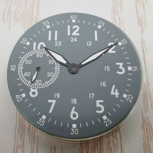 39mm green lume watch dial by Brand New, fits ETA6497 ST3600 movement #11 for precise timekeeping