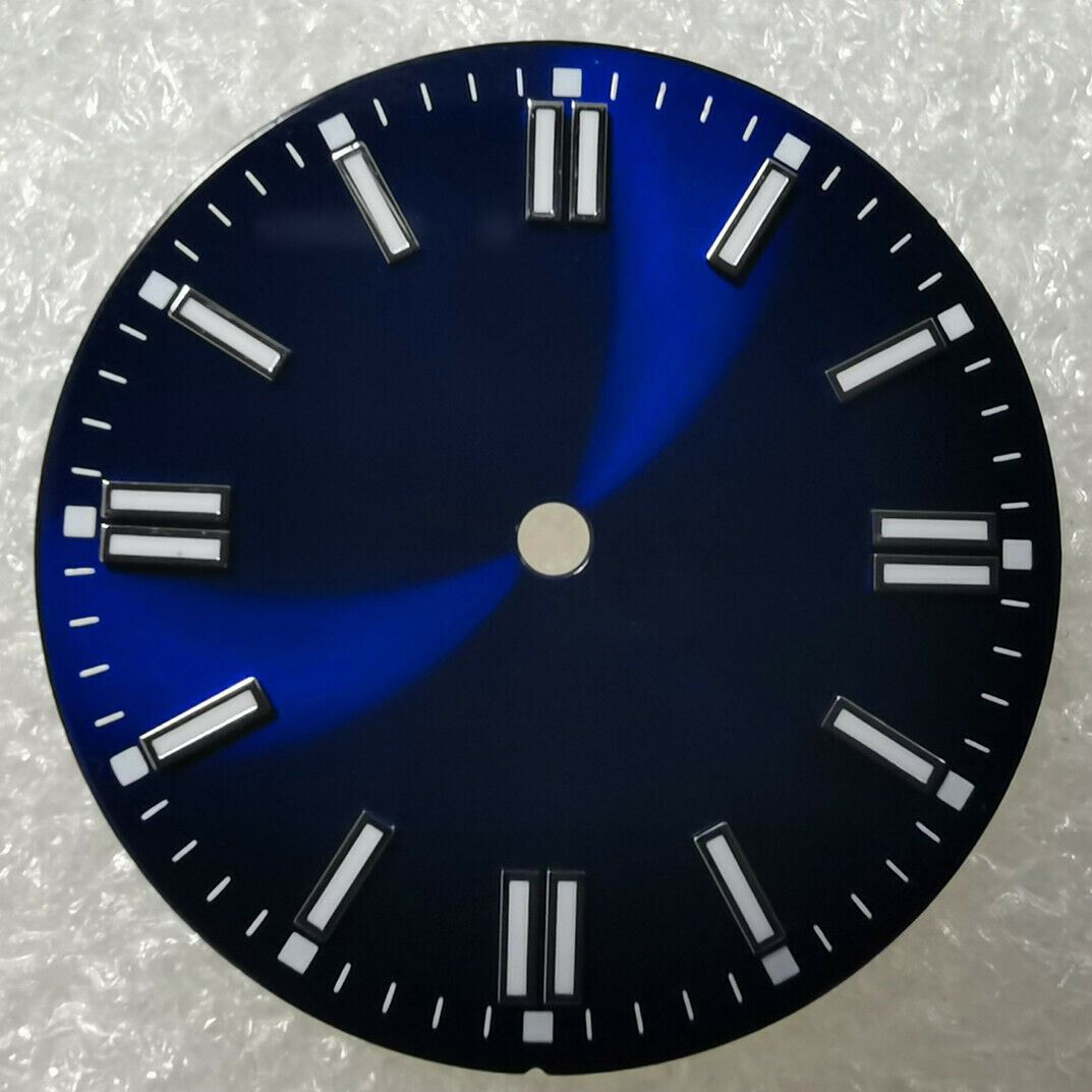 29.1mm green lume watch dial with luminous markers for NH35/NH36 8215 DG2813 movements, night visibility