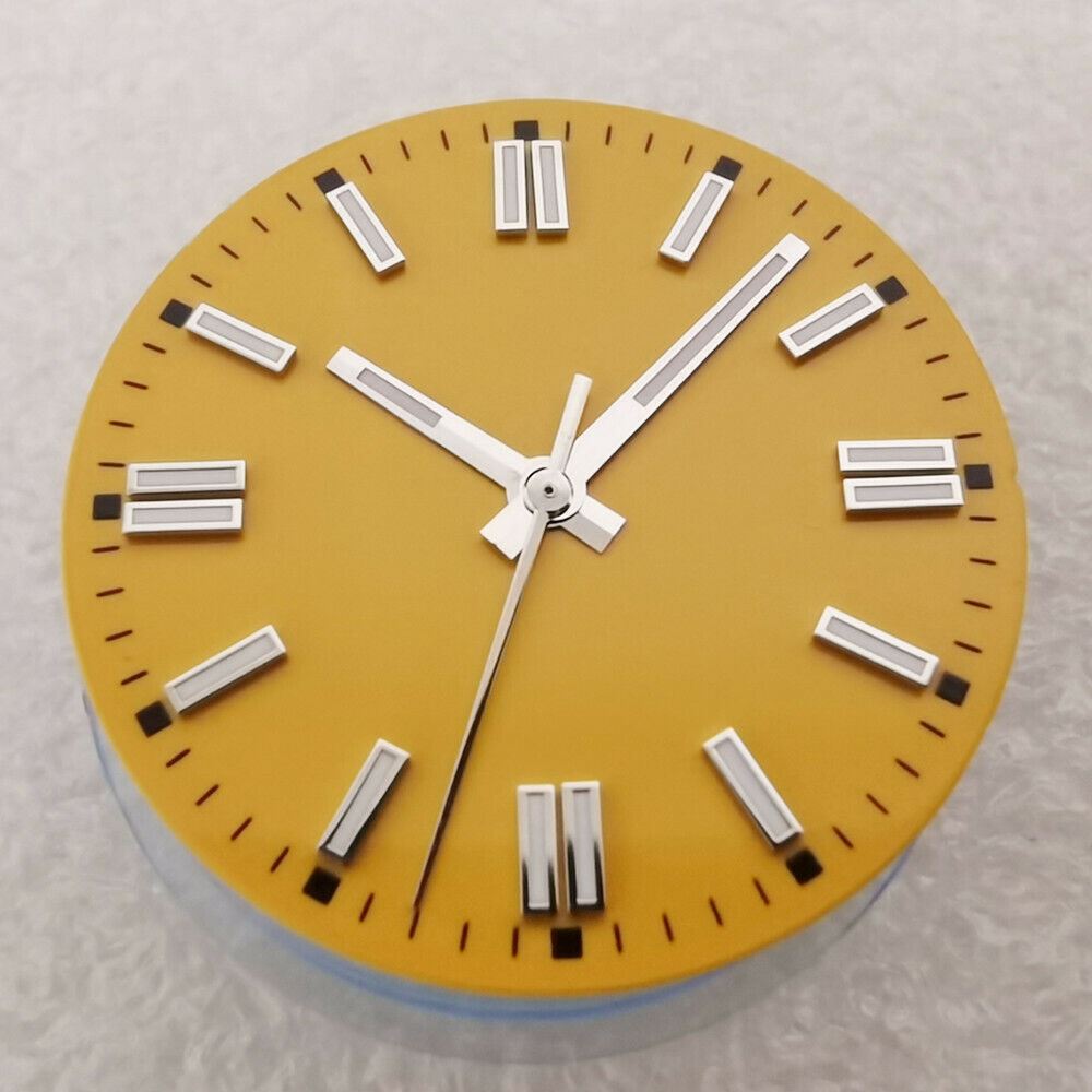 29.1mm green lume watch dial for NH35/NH36 movements, designed for precise timekeeping.