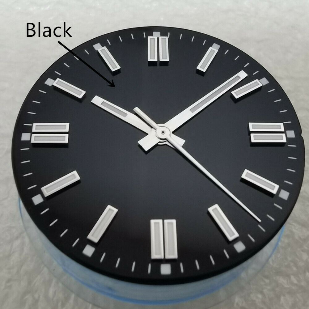 29.1mm green lume watch dial for NH35/NH36 8215 DG2813 movements, luminous markers for night visibility