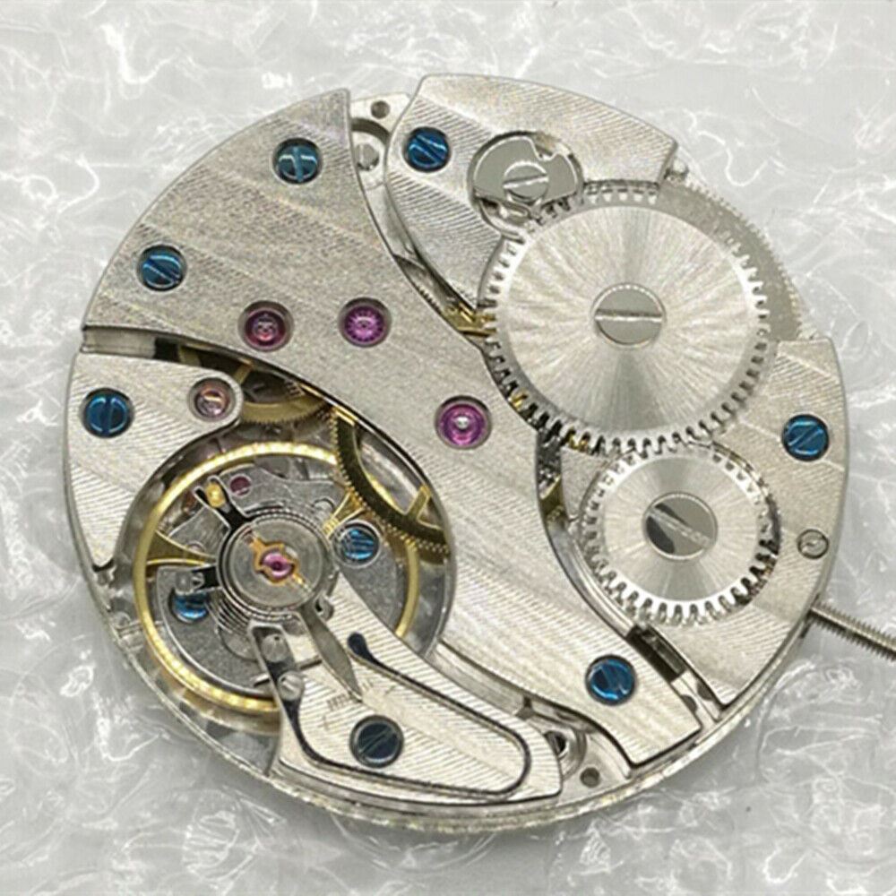 Tianjin mechanical watch movement with small second at 9, precision alternative to ETA 6497 for watch repairs
