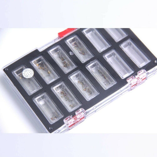 AC-6015 multi-color mini second hands in assorted sizes, 400pcs for watch repair and customization.