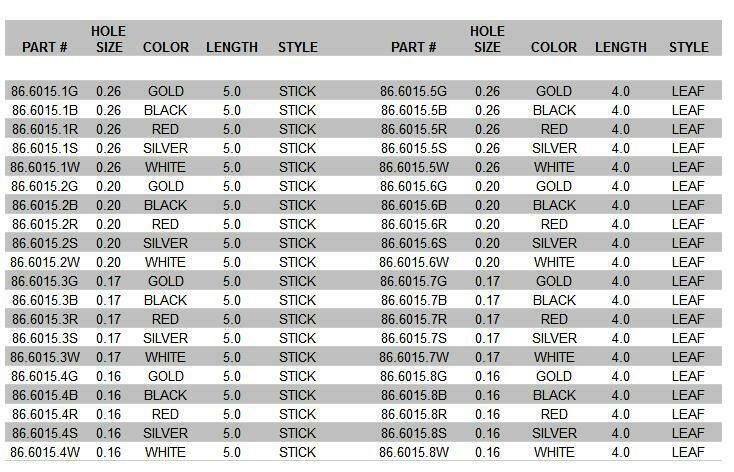 Multi-color AC-6015 mini second hands in assorted sizes, 400pcs for watch repair and customization.