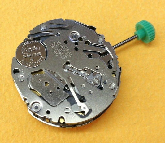 MIYOTA FS26 quartz chronograph watch movement with 3 eyes, precise and reliable mechanism for accessories.