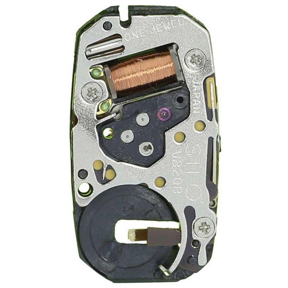 Hattori Epson VB20 quartz watch movement, precision Japan-made mechanism for timekeeping accuracy.