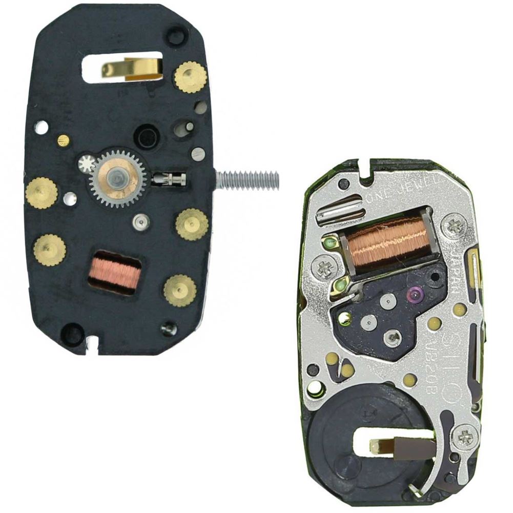 Hattori Epson VB20 quartz watch movement, Japan-made precision mechanism for accurate timekeeping.