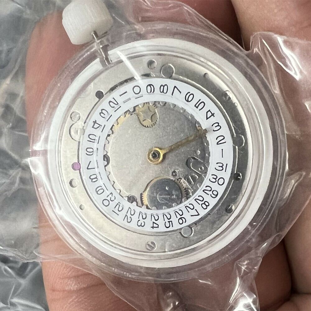 VR3135 mechanical automatic watch movement by China Made, precise and durable for repair or upgrade tasks.