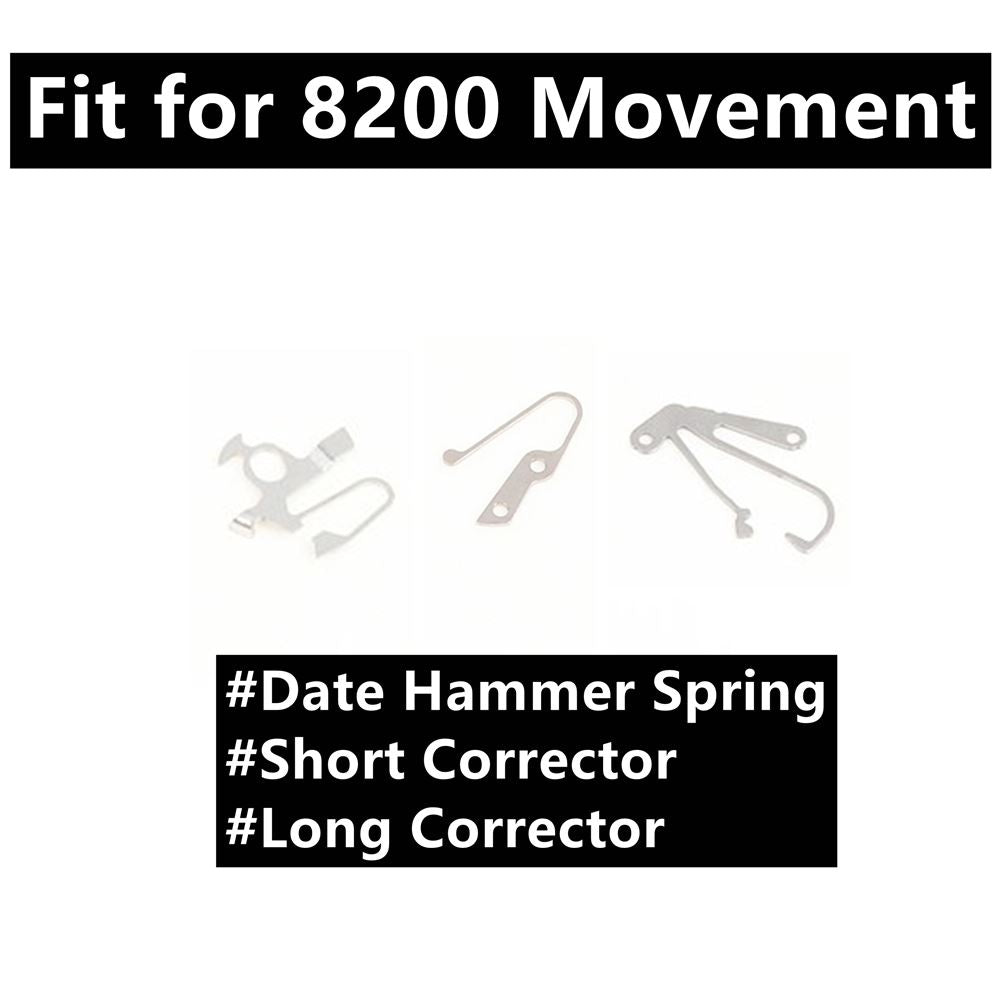 Precise Miyota 8200 movement corrector spring, durable watch part replacement.