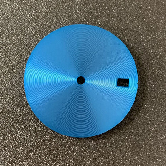 Shined 28.5mm watch dial for NH35 movement with calendar feature, ideal watch part by C2.