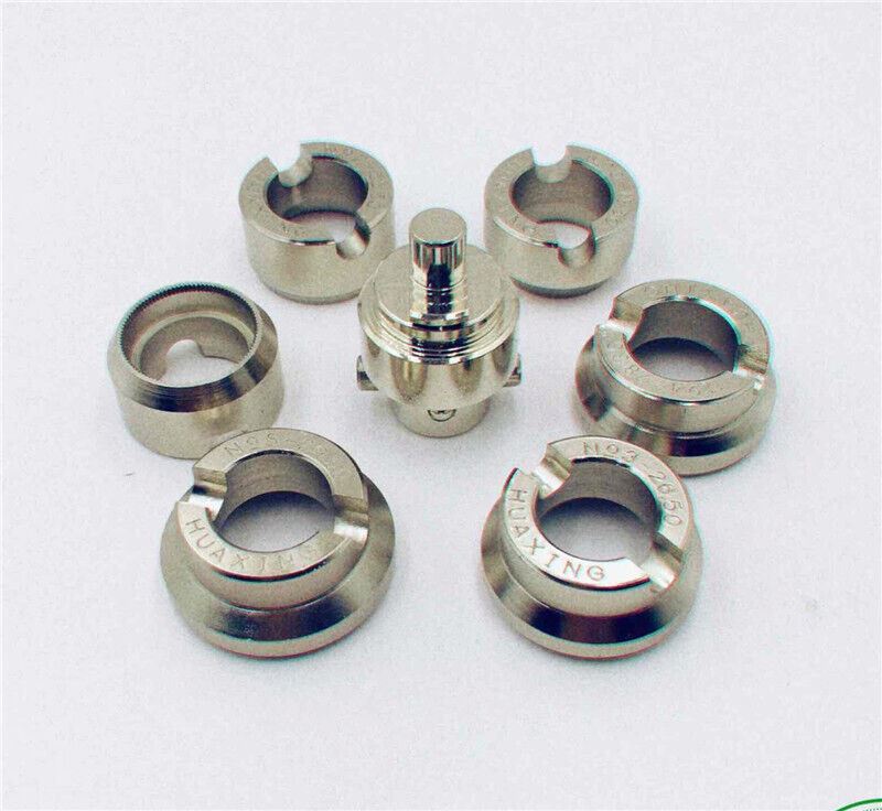 Durable Chucks set for 5538 waterproof grooved back case opener, ideal watch repair tool.