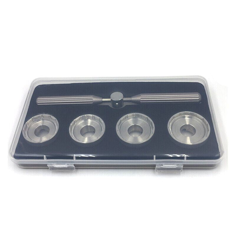 BRL adjustable watch case back opener wrench with dies for precise watch repair and maintenance.
