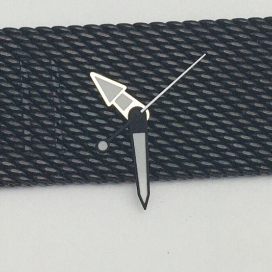 Black trim green luminous watch hands for NH35A/NH36A movement, precise and durable.