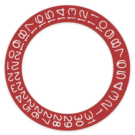 Red background white font date wheel for Miyota NH35 NH36 watch movement accessories