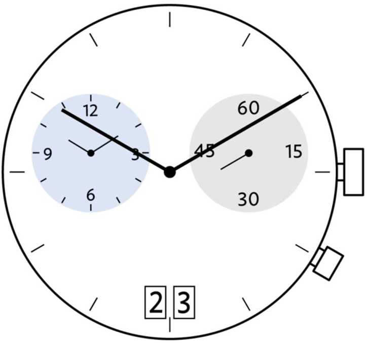Ronda 4220B quartz watch movement by Ronda, precise timekeeping for reliable watch repairs and replacements.