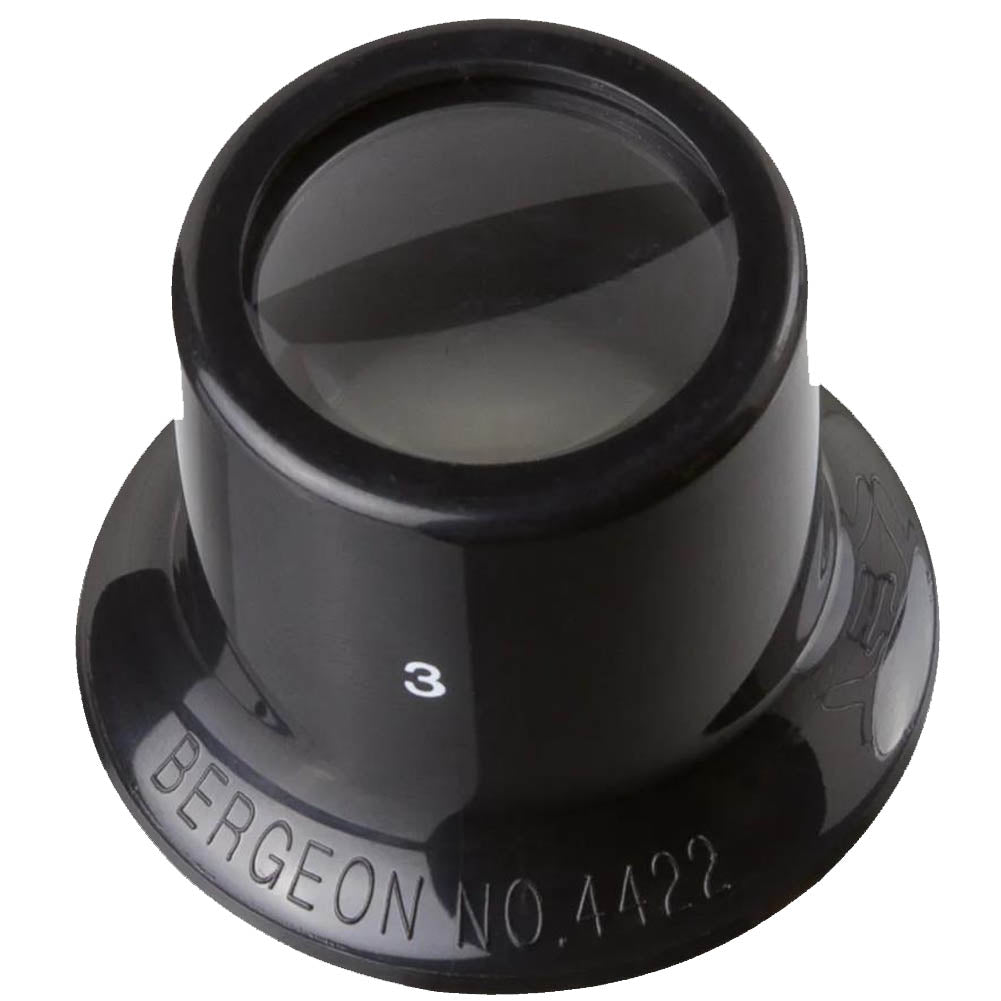 Bergeon 4422-3.5 black watchmaker's loupe with 2.8x magnification for precise watch accessory inspection