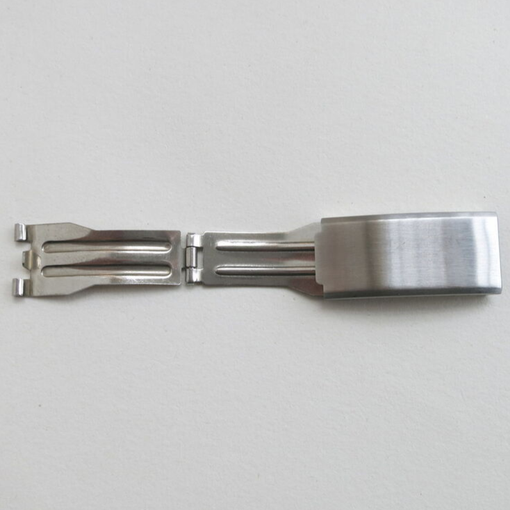 644NS trifolded 10mm-20mm watch buckle with spring bar for durable bracelet repair and secure fit.