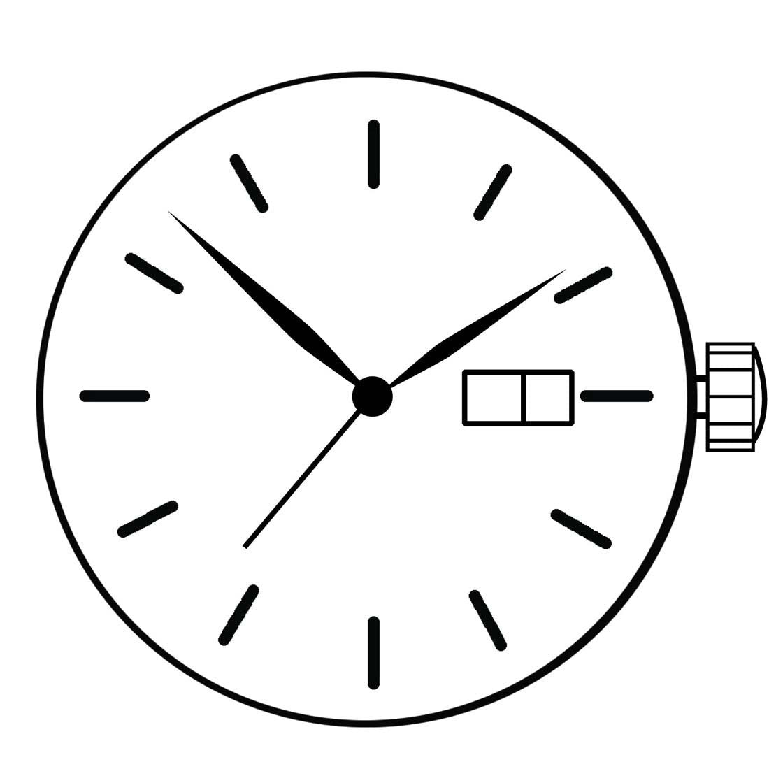Mouvement de montre à quartz Ronda 507, pièces suisses, caractères anglais et chinois