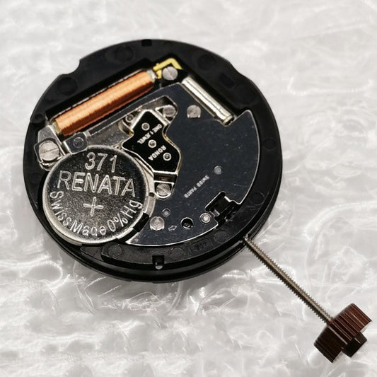 Ronda 507 quartz watch movement with Swiss parts featuring English & Chinese characters for precise timekeeping.