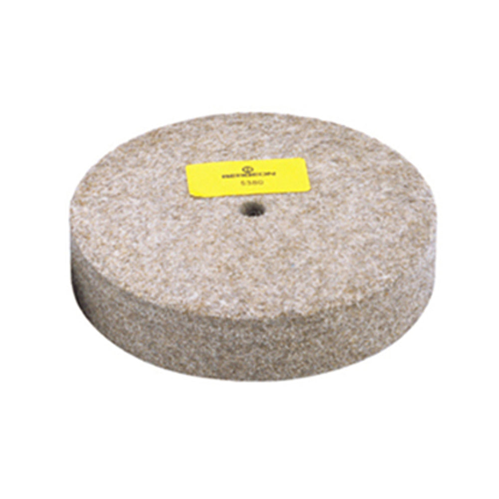 Bergeon 5380 grey felt polishing wheel for watch accessories, ideal for fine metal finishing.