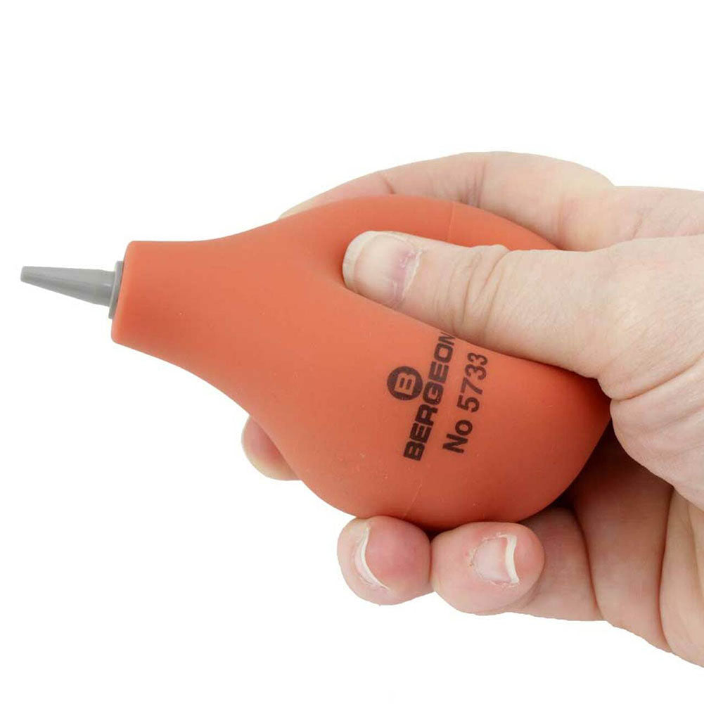 Bergeon 5733 rubber dust blower for watch components, perfect for precise watch maintenance and cleaning.
