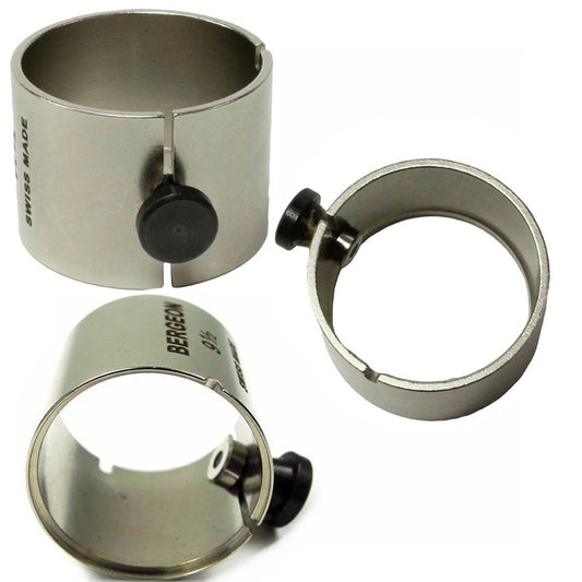 Bergeon 5914 reversible movement holder with knob, 8 1/4 ligne, for ETA 256.041 watch repair.
